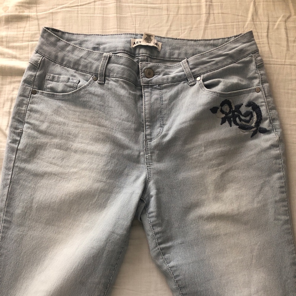 Embroidered jeans